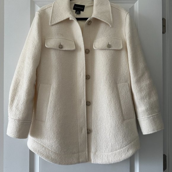 Club Monaco Jackets & Blazers - Club Monaco Cream Shirt Jacket, Size Small